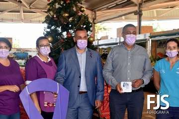 El Mercado de Telde visibiliza su compromiso contra la violencia de género/Francisco Javier Santana.